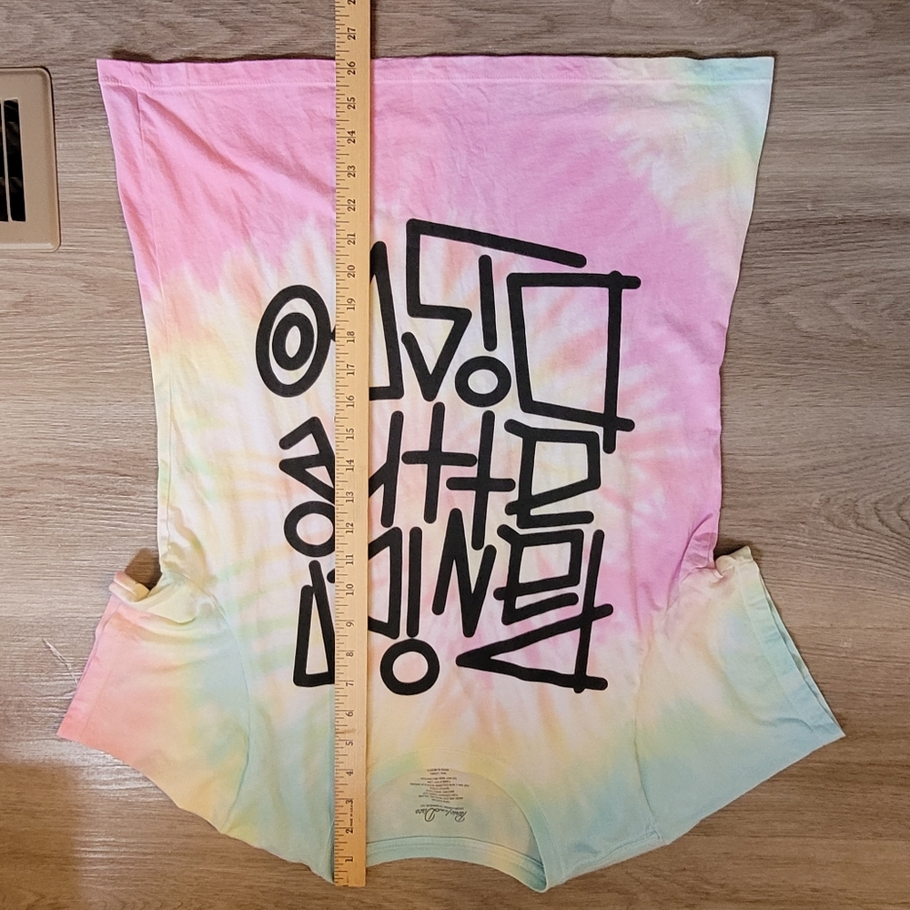 Panic! At The Disco Pastel Tie-dye T-shirt Fitted Junior Women's XL Hot Topic - Picture 5 of 7